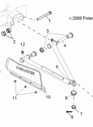 SUSPENSION A-ARM and STRUT MOUNTING - R12RC08GA / GH / FA / FH (49RGRAARM10)