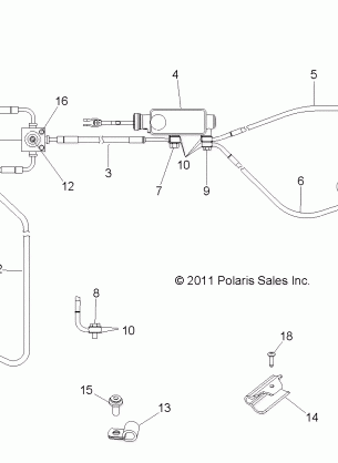 BRAKES BRAKE LINES and MASTER CYLINDER - R12XE7EFX (49RGRBRAKELINES12RZR4I)