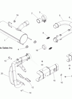 ENGINE EXHAUST SYSTEM - R12XE7EFX (49RGREXHAUST11RZRSI)