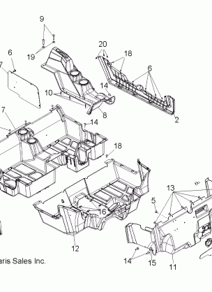 BODY FLOOR and ROCKER PANELS - R12XE7EFX (49RGRFLOOR12RZR4I)