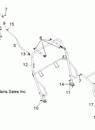 CHASSIS CAB FRAME and SIDE BARS - R12XE7EFX (49RGRCAB12RZR4I)