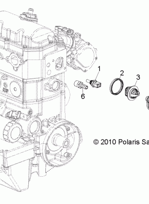 ENGINE THERMOSTAT - R12XE7EFX (49RGRTHERMO118004X4)