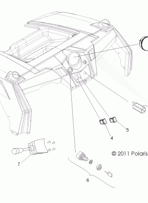 ELECTRICAL DASH INSTRUMENTS and CONTROLS - R12XE7EFX (49ATVDASH11RZRS4I)