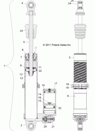 SUSPENSION FRONT SHOCK - R12XE7EFX (49RGRSHOCKFRT7043797)