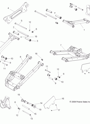 SUSPENSION REAR CONTROL ARMS - R12XE7EFX (49RGRSUSPRR10RZR)