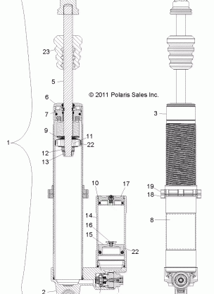 SUSPENSION REAR SHOCK - R12XE7EFX (49RGRSHOCKRR7043796)