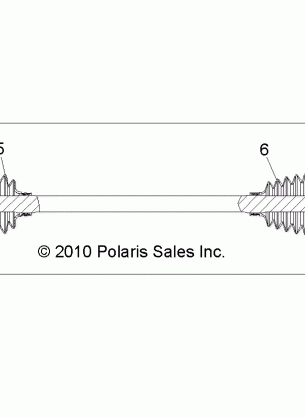 DRIVE TRAIN REAR HALF SHAFT RH - R12XE7EFX (49RGRSHAFTDRIVERR11RZRSI)