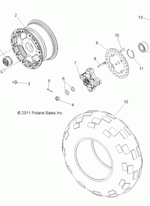 WHEELS FRONT - R12XE7EFX (49RGRWHEELFRT12RZR4I)