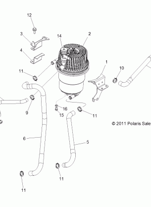 ENGINE OIL TANK and LINES - R12XT87AA / 9EAS (49RGROILTANK12RZRXP4)