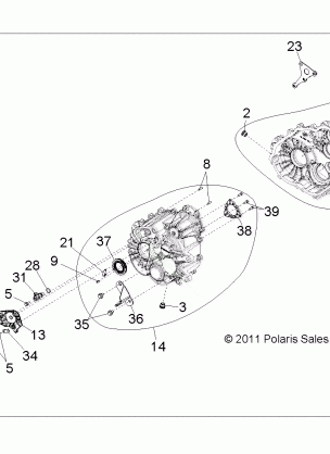 DRIVE TRAIN MAIN GEARCASE - R12XT87AA / 9EAS (49RGRTRANS1332995)