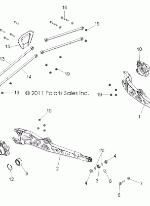 SUSPENSION REAR - R12XT87AA / 9EAS (49RGRSUSPRR12RZRXP900)