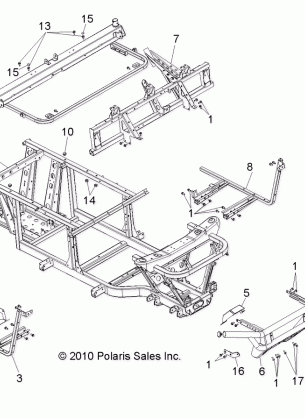 CHASSIS FRAME and FRONT BUMPER - R12RH45AG / AH / AR (49RGRCHASSIS11400HO)