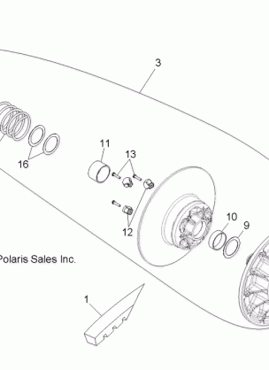 DRIVE TRAIN SECONDARY CLUTCH - R12RH45AG / AH / AR (49RGRCLUTCHDVN12400)