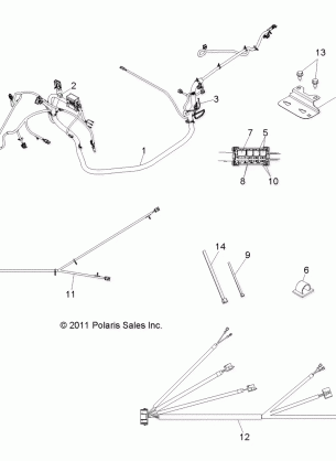 ELECTRICAL WIRE HARNESSES - R12RH45AG / AH / AR (49RGRHARNESS12400)