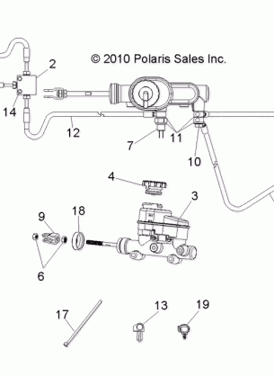 BRAKES LINES and MASTER CYLINDER - R12RH50AG / AH / AM / AR / AZ (49RGRBRAKELINES11500EFI)