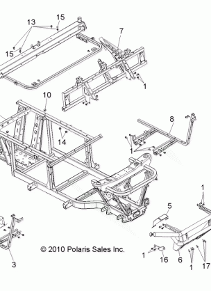 CHASSIS FRAME and FRONT BUMPER - R12RH50AG / AH / AM / AR / AZ (49RGRCHASSIS11500EFI)