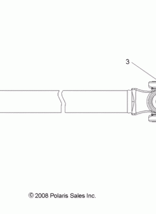 DRIVE TRAIN FRONT PROP SHAFT - R12RH50AG / AH / AM / AR / AZ (49RGRSHAFTPROP097004X4)