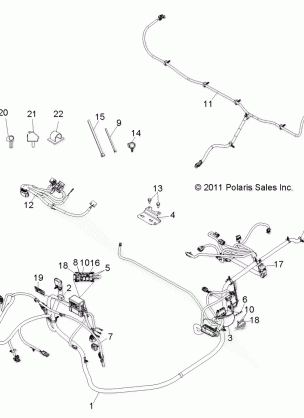 ELECTRICAL WIRE HARNESSES - R12RH50AG / AH / AM / AR / AZ (49RGRHARNESS12500)