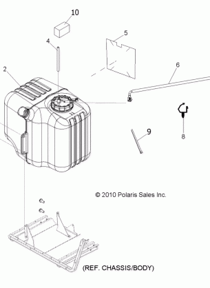 BODY FUEL TANK ASM. - R12RH50AG / AH / AM / AR / AZ (49RGRFUEL11500EFI)