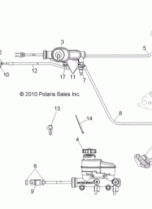 BRAKES LINES and MASTER CYLINDER - R12TH76 / TH7E / TX7E ALL OPTIONS (49RGRBRAKELINES118004X4)