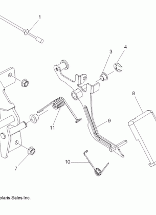 ENGINE THROTTLE PEDAL - R12TH76 / TH7E / TX7E ALL OPTIONS (49RGRTHROTTLE11800CREW)