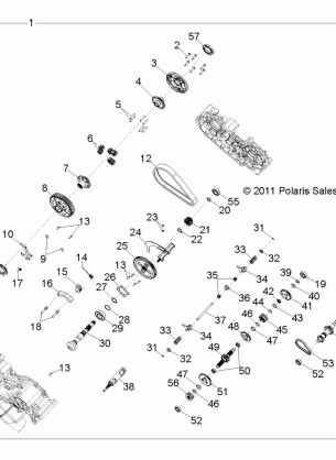 DRIVE TRAIN MAIN GEARCASE INTERNAL - R12TH76 / TH7E / TX7E ALL OPTIONS (49RGRTRANS1332961)