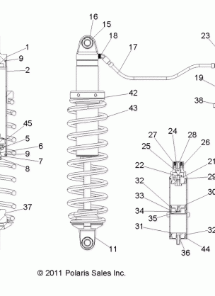 SUSPENSION FRONT SHOCK - R12TH76AI / AIC (49RGRSHOCKFRT1823886)