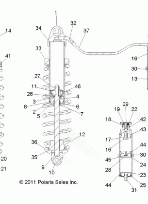 SUSPENSION REAR SHOCK - R12TH76AI / AIC (49RGRSHOCKRR1823887)