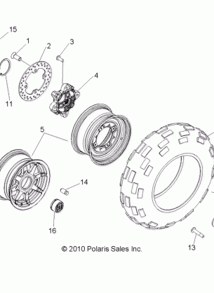 WHEELS FRONT - R12TH76 / TH7E / TX7E ALL OPTIONS (49RGRWHEELFRT118004X4)