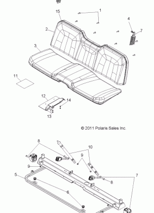 BODY SEAT and BASE - R12TH90DG (49RGRSEAT12900D)