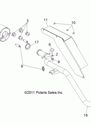 ENGINE EXHAUST - R12WH50AG / AH / AK / AR (49RGREXHAUST12500CREW)