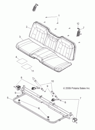 BODY SEAT and BASE - R11HR76AG / AR (49RGRSEAT10800)