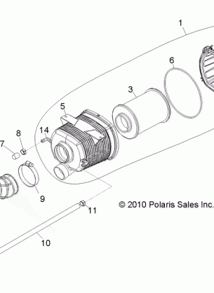 ENGINE AIR INTAKE SYSTEM - R11HR76AG / AR (49RGRAIRBOX118004X4)