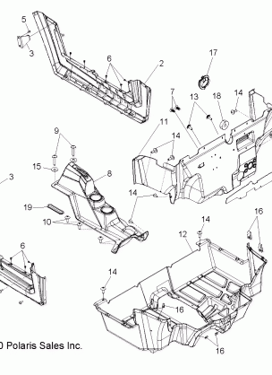 BODY FLOOR and ROCKER PANELS - R11JH87AA / AD (49RGRFLOOR11RZR875)