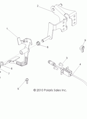 ENGINE THROTTLE PEDAL - R11JH87AA / AD (49RGRTHROTTLEPEDAL11RZR875)