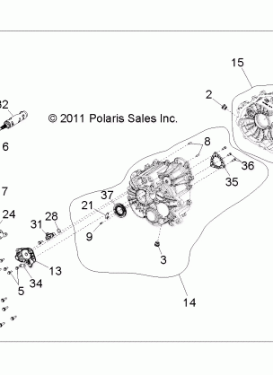 DRIVE TRAIN MAIN GEARCASE - R11JH87AA / AD (49RGRTRANS1332823)