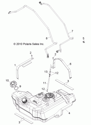 BODY FUEL TANK - R11JH87AA / AD (49RGRFUEL11RZR875)