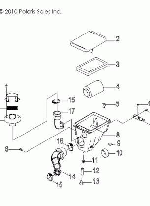 ENGINE AIR INTAKE SYSTEM - R11VA17AA (49RGRAIRBOX11RZR170)