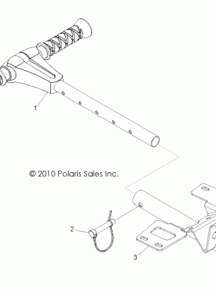 BODY GRAB BAR PASSENGER - R11VH76 / VY76 ALL OPTIONS (49RGRGRABBAR11RZRS)