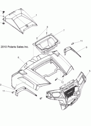 BODY HOOD and FRONT BODY WORK - R11VH76 / VY76 ALL OPTIONS (49RGRHOOD11RZR)