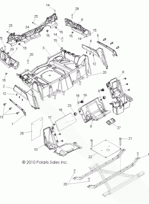 BODY REAR RACK and FENDERS - R11VH76 / VY76 ALL OPTIONS (49RGRRACKMTG11RZR)