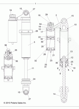 SUSPENSION REAR SHOCK - R11VH76AI (49RGRSHOCKRR7043645WE)