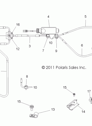 BRAKES BRAKE LINES and MASTER CYLINDER - R11XH76AW / AZ / XY76AA (49RGRBRAKELINES11RZR)