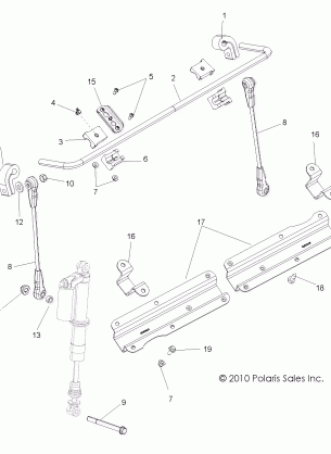 SUSPENSION STABILIZER BAR FRONT - R11XY76FX (49RGRSTABILIZERFRT11RZRI)