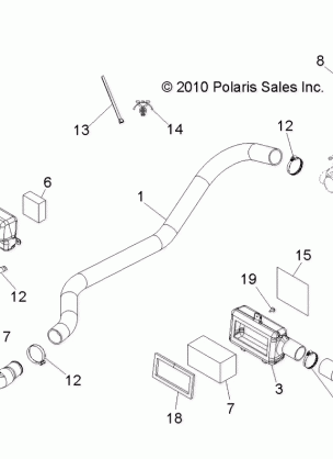 ENGINE AIR INTAKE - R11RH50AG / AH / AR (49RGRAIRINTAKE10400)