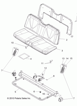 BODY SEAT - R11RH50AG / AH / AR (49RGRSEAT10)