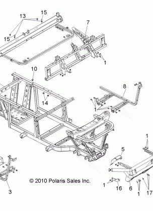 CHASSIS FRAME and FRONT BUMPER - R11RH50AG / AH / AR (49RGRCHASSIS11500EFI)