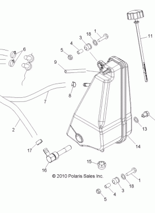 ENGINE OIL TANK - R11RH50AG / AH / AR (49RGROILTANK11500CREW)