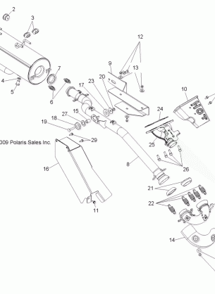 ENGINE EXHAUST - R11TH76 / TY76 ALL OPTIONS (49RGREXHAUST108004X4)