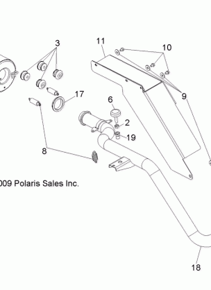 ENGINE EXHAUST - R11WH50AG / AH / AR (49RGREXHAUST10)